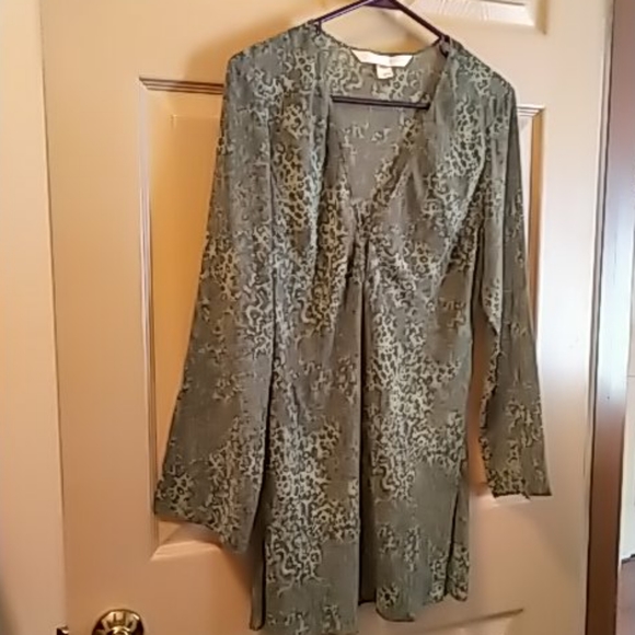 Victoria's Secret Other - Victoria Secret sheer green cover up leopard S